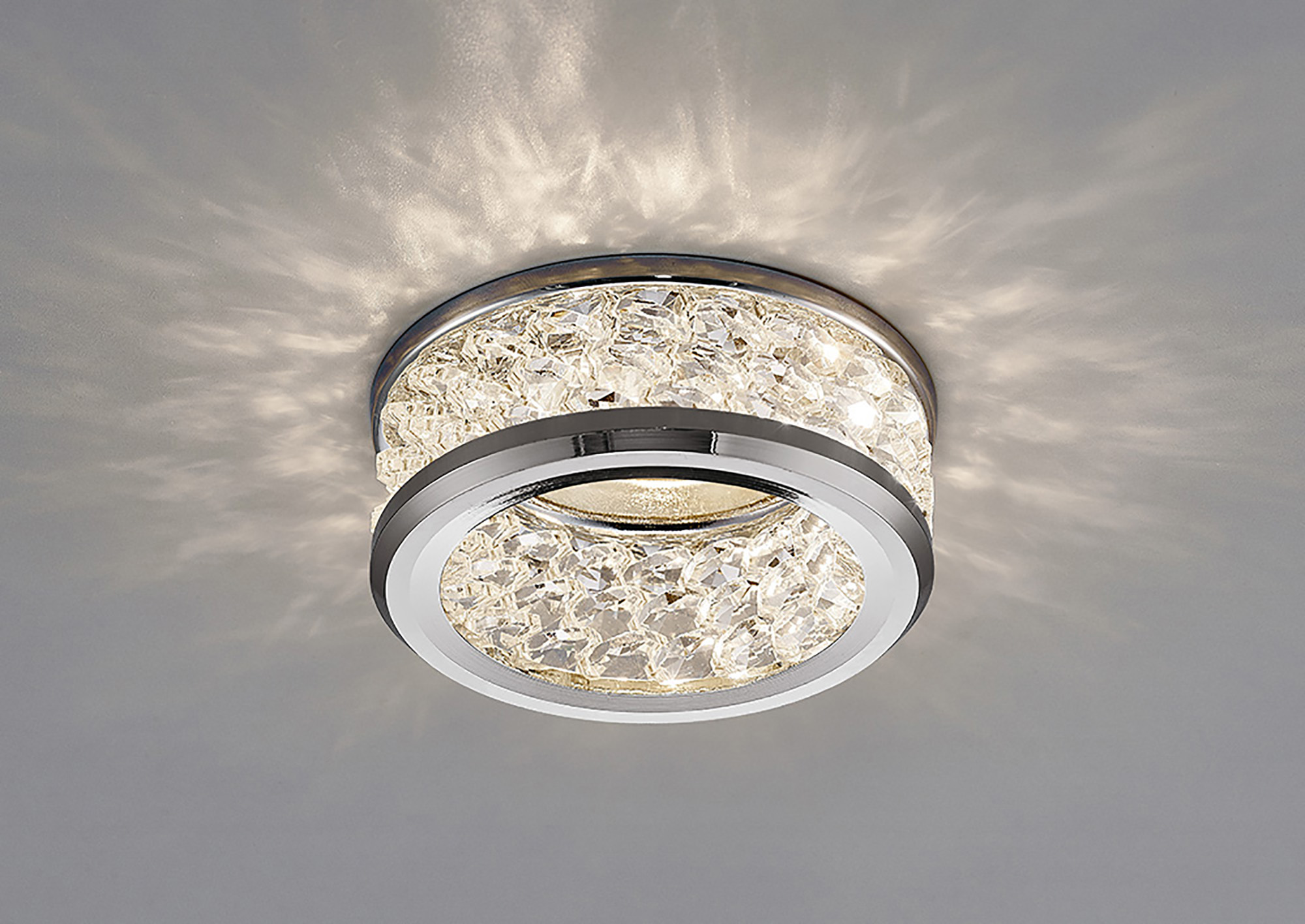 Dante Crystal Ceiling Lights Diyas Recessed Crystal Lights